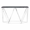 Allure Black Marble Console Table