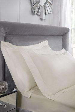 400 T/C Cotton  Oxford Pillowcase Pair - Cream