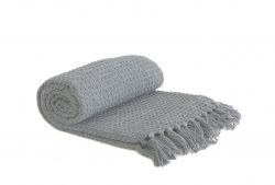 Waffle Silver Throw