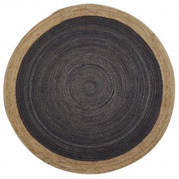 Milano Soft Jute Rug with Light Grey Centre - Image 2
