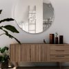 Bevelled Round Collection Mirror 80cm - Image 2