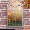 Somerley Chapel Arch Large Garden Mirror 150x81cm - Image 4