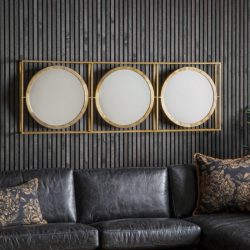 Hague Brass Triple Mirror