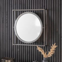 Hague Zinc Single Round Mirror
