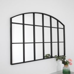 Black Horizontal Arch Mirror