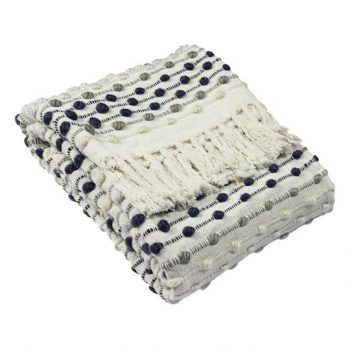 Dhadit Stripe Grey Throw