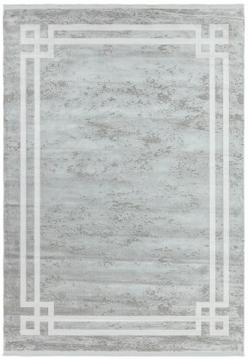 Olympia Grey Pearl Border Rug (OL01) - Image 5