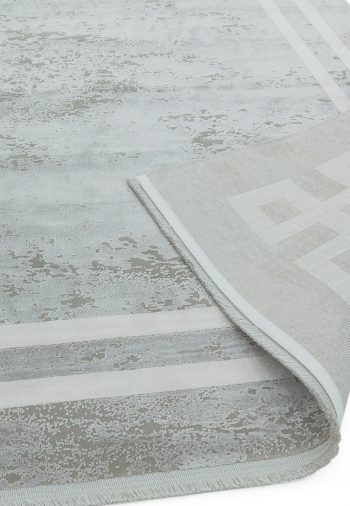 Olympia Grey Pearl Border Rug (OL01) - Image 4