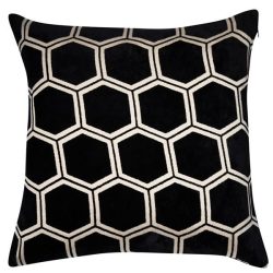 Ivor Black Cushion 43cm