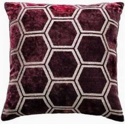 Ivor Aubergine Cushion 43cm
