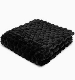Paul Moneypenny Koochikoo Black Throw