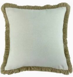 Hugo Natural/Natural Fringe Cushion 56cm